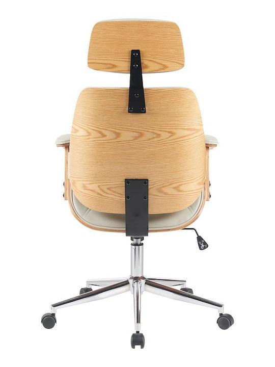 Pakketo Fetseno Bürostuhl Exekutive mit Arme Beige