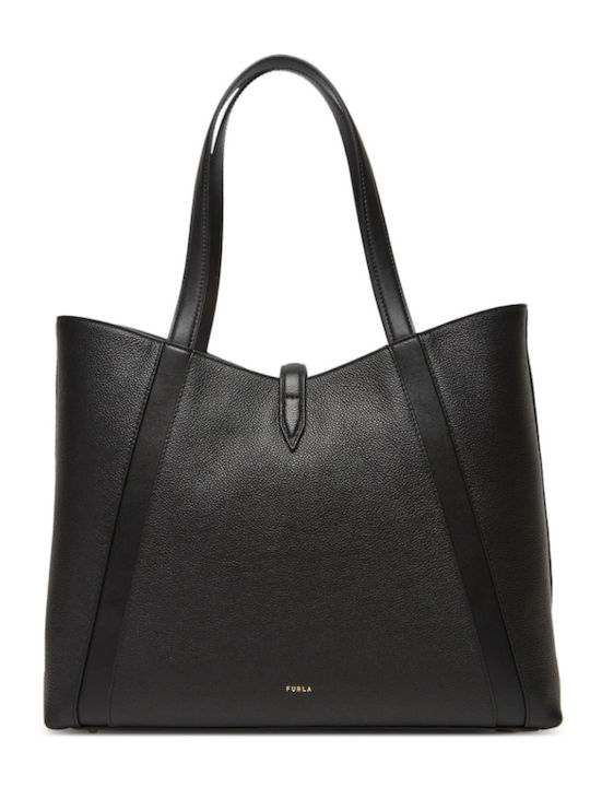 Goccia L Leather Women's Bag Tote Handbag Black