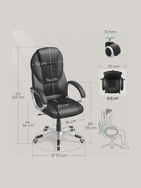 Songmics Office Chair With Recline Black