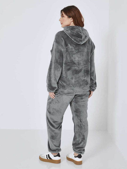 Set de Trening Fleece Gri