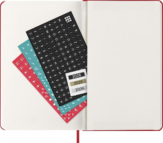 Moleskine Εβδομαδιαίο Planner 2026 Κόκκινο 13x21εκ.