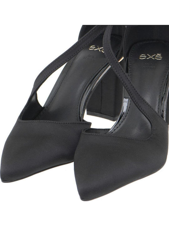 Pumps mit Riemchen Schwarz