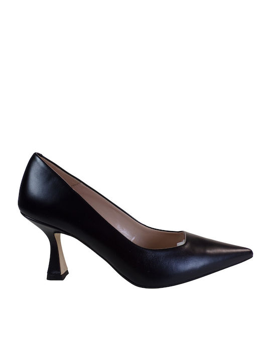 Leder Pumps Schwarz