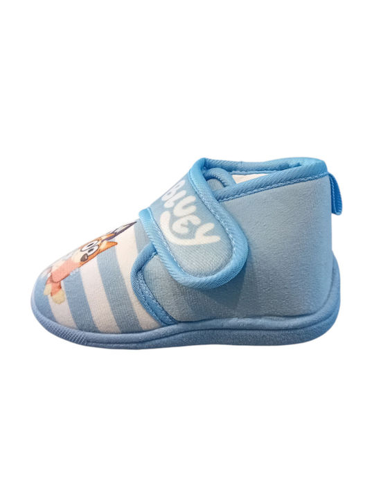 Kinderhausschuhe Stiefel Blau