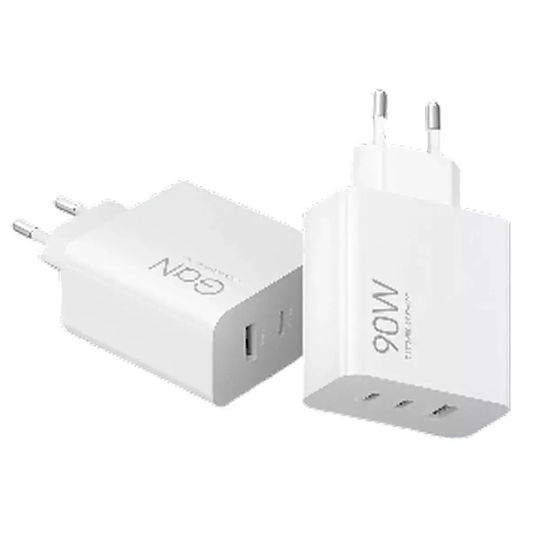Xiaomi Φορτιστής Χωρίς Καλώδιο GaN με Θύρα USB-A και 2 Θύρες USB-C 90W Power Delivery Λευκός (HyperCharge)