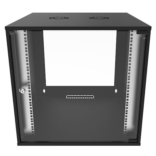 Canovate Монтиран на стена Рак кабинет 15U 55x40см Черен WC1S-9-15J4A