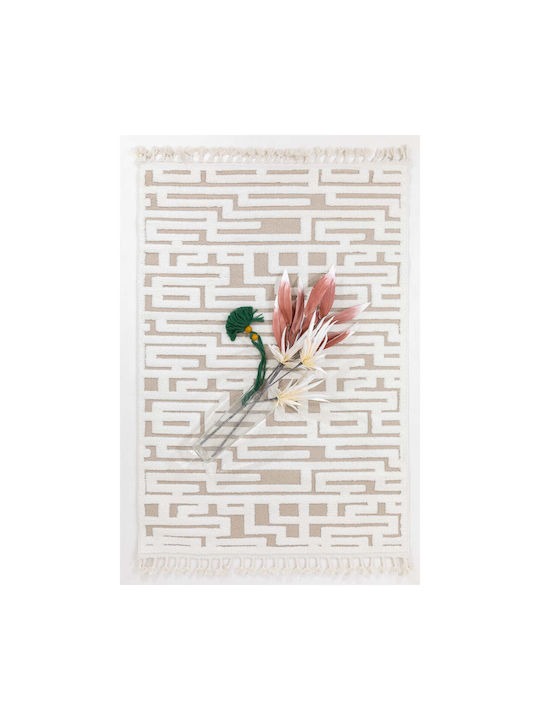 Ezzo Perla C796a1b Χαλί Διάδρομος με Κρόσια Cream 80x200cm