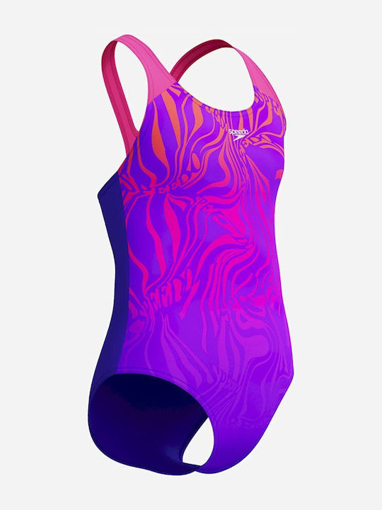 Speedo Kinder Badeanzug Einteilig Lila