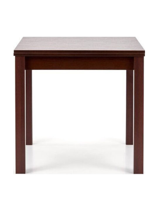 Houston 224 Square Table Dining Room Wooden Walnut 80x80x76cm