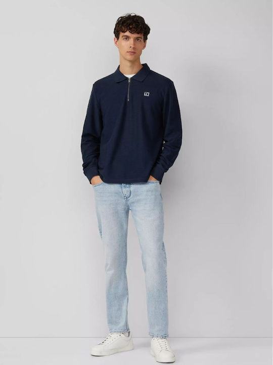 Polo Blouse Dark Blue