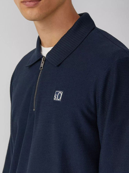 Polo Blouse Dark Blue
