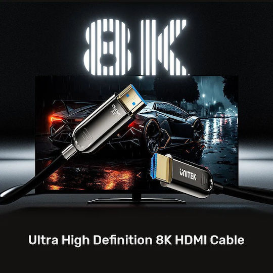 Unitek Active Optical Hdmi 2.1 Cable 8k60hz 15.0m C11085gy-15m