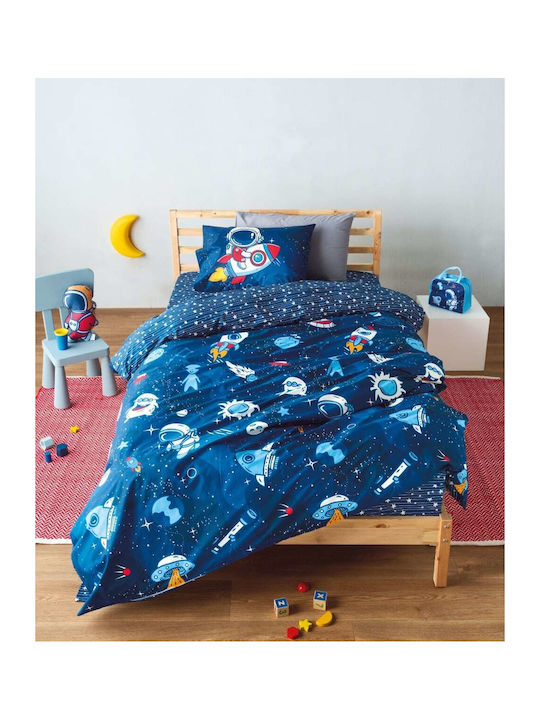 Kentia Sirius Kids Cotton Pillowcase Set 50x70cm Blue