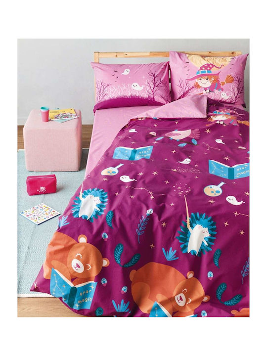 Kentia Hans Kids Cotton Pillowcase Set 50x70cm Pink-purple