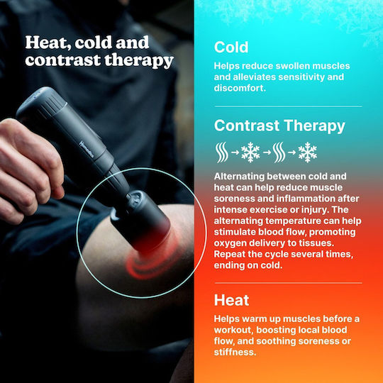 Homedics Massage Gun Hot & Cold Novo Pgm-43hc Black