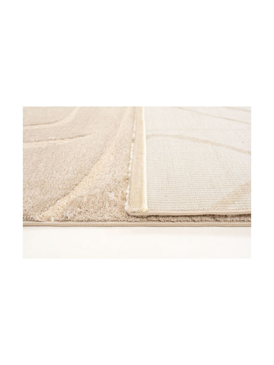 Ezzo Morbido E461bp5 Modern Cotton Bedroom Rugs Set Beige 12-E461BP5-BEI 3pcs