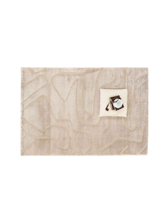 Ezzo Morbido E461bp5 Modern Cotton Bedroom Rugs Set Beige 12-E461BP5-BEI 3pcs