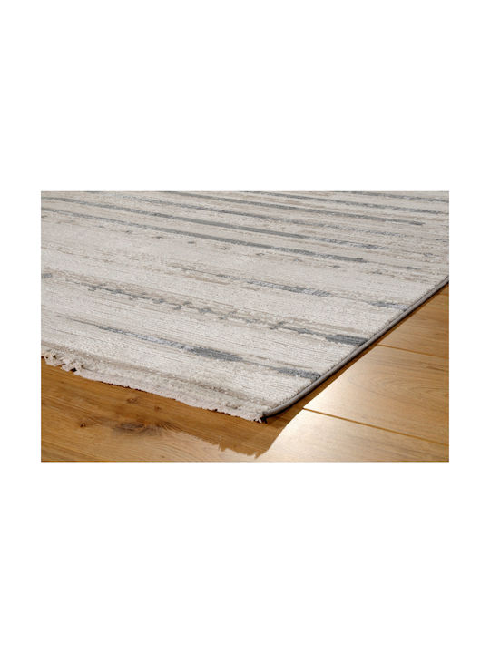 Tzikas Carpets 65738 Rutschfest Teppich Rechteckig Synthetisch,Polyester/Cotton/Leather Gray