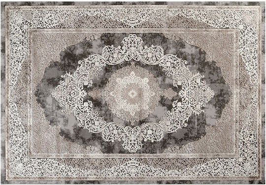 Tzikas Carpets Elements Teppich Rechteckig Synthetisch,Polyester/Cotton/Leather Braun