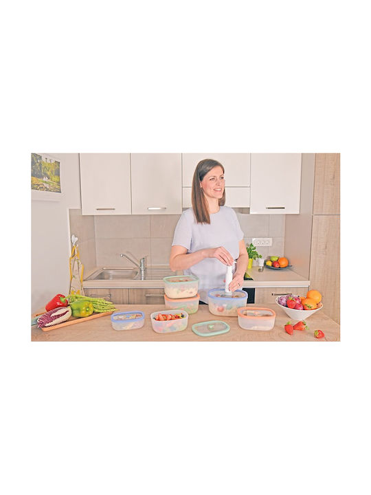 Status Microwave Glass Lunch Box Lilac 4pcs