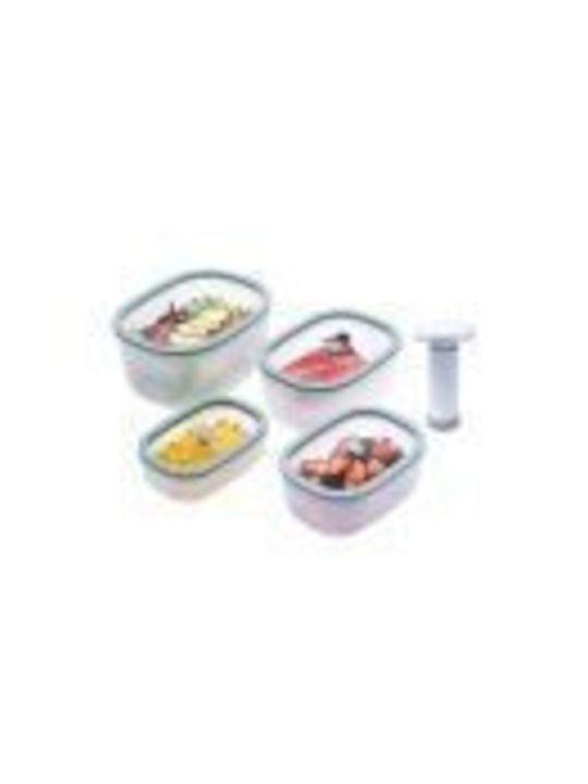 Status Microwave Glass Lunch Box Lilac 4pcs
