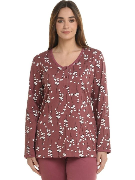 Primavera Winter Women's Pyjama Set Orange