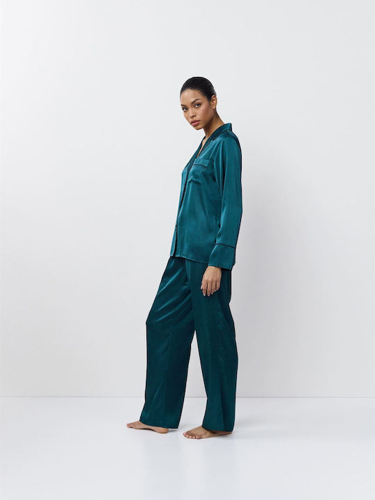 Aruelle Winter Women's Pyjama Set Green