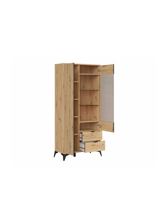 Ludale 111 Artisan Bücherregal Eiche 90x41x197cm