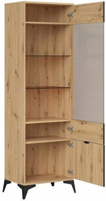 Bookcases Ludale 109 Artisan Walnut (2 Pieces) 60x41x197cm Bookcases Ludale 109 Artisan Walnut (2 Pieces) 60x41x197cm