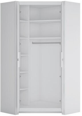 Dreifachtür Ecke mit Spiegel Domodeu 108 103x103x199cm White