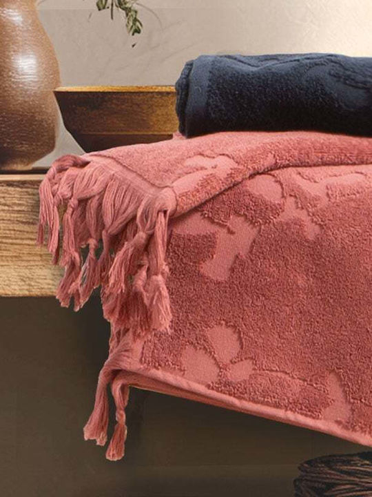 Nef-Nef Homeware Facecloth Vania 50x90cm Rose Weight 550gr/m²