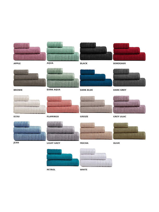 Melinen Facecloth Fresca 50x90cm Ecru Weight 500gr/m²