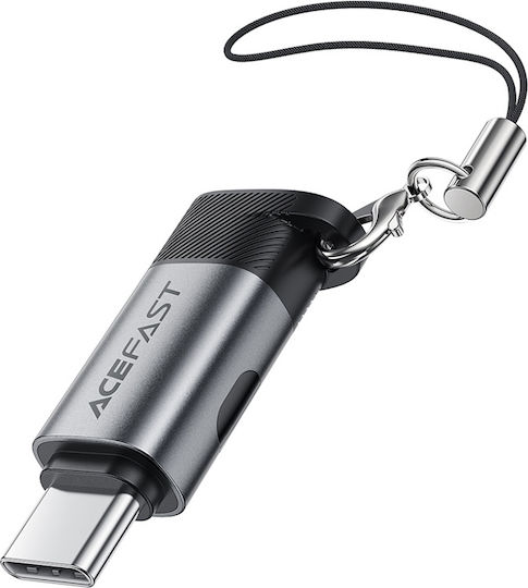 Acefast Converter USB-C male to USB-C female Gray 1pcs