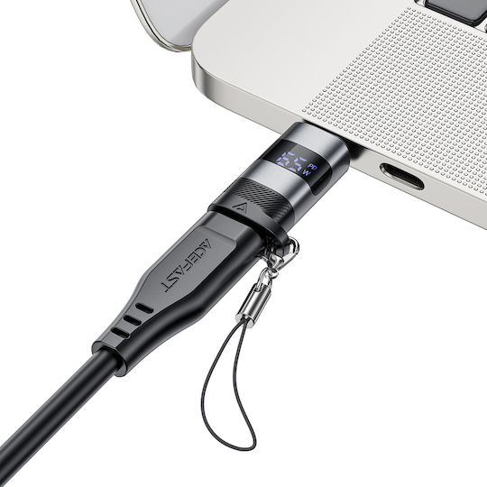 Acefast Converter USB-C male to USB-C female Gray 1pcs