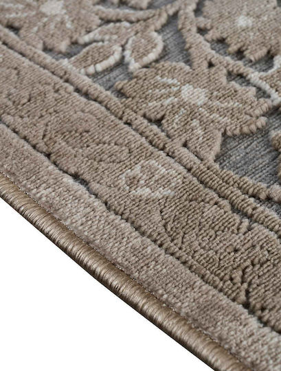Klonaras Imperial 092/X Teppich Rechteckig Synthetisch,Polyester/Cotton/Leather Grey