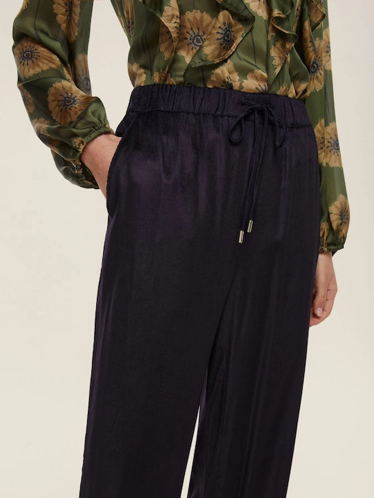 Women's Fabric Trousers Blue