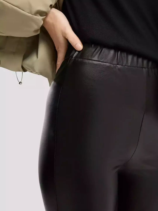 Damen Stoff Hose in Enger Passform Black