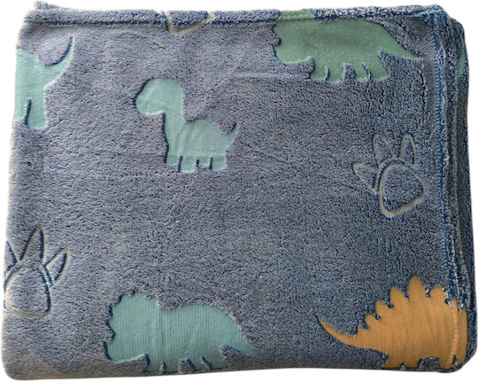 Blanket Fleece Glowing Blue 200x150cm