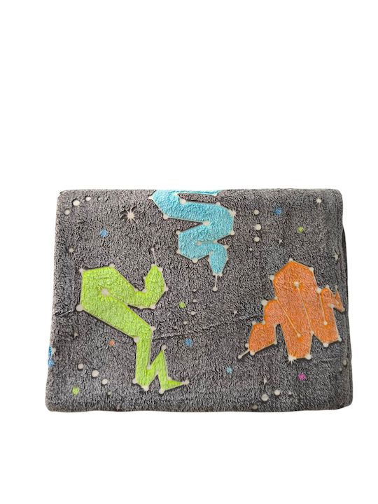 Decke Vlies Leuchtend Gray 200x150cm