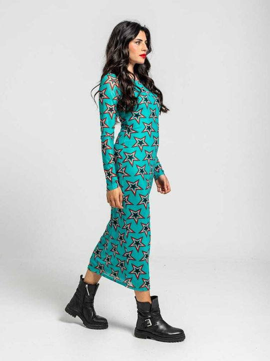 Midi Dress Turquoise
