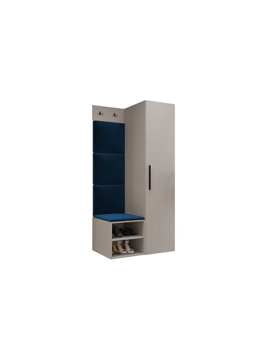 Hartford 524 Eingangsmöbel mit Spiegel & Garderobe 82x50x191cm