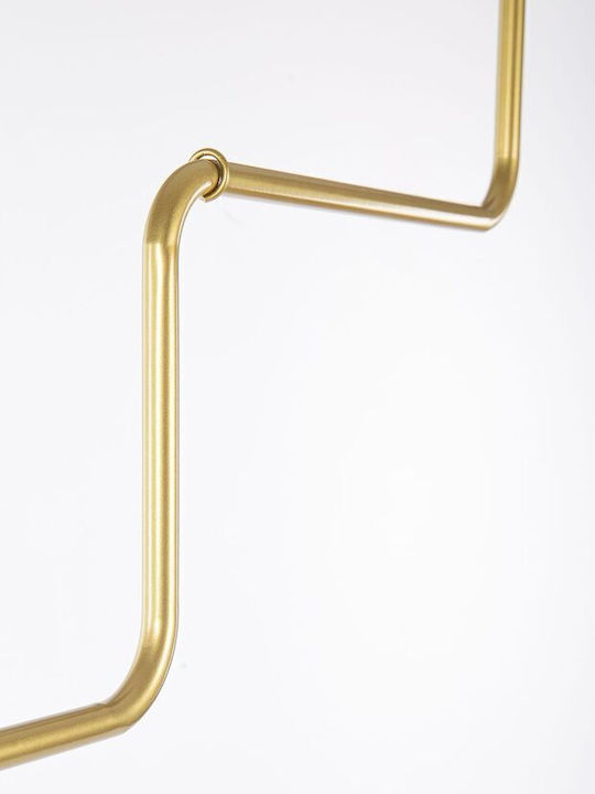 Metallische Kleiderständer mit Rädern Klassischer Stil Gold 153cm x 132cm