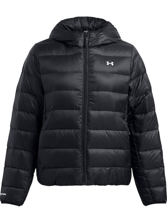 Women's Lifestyle Jacket for Winter with Hood Black
