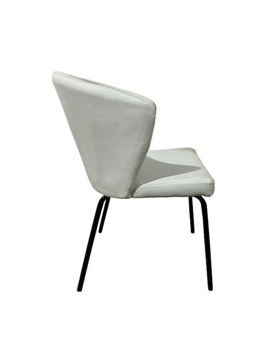 Jacaranda Dining Room Fabric Chair Beige/black 56x56x76cm