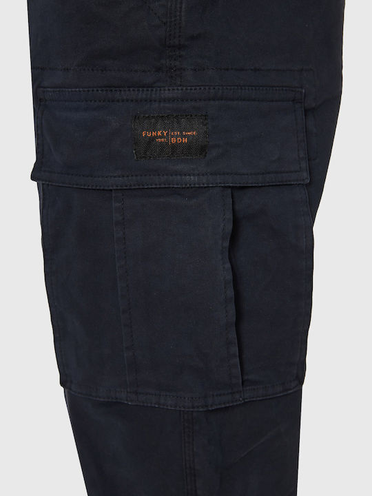 Funky Buddha Παντελόνι Cargo Navy Μπλε