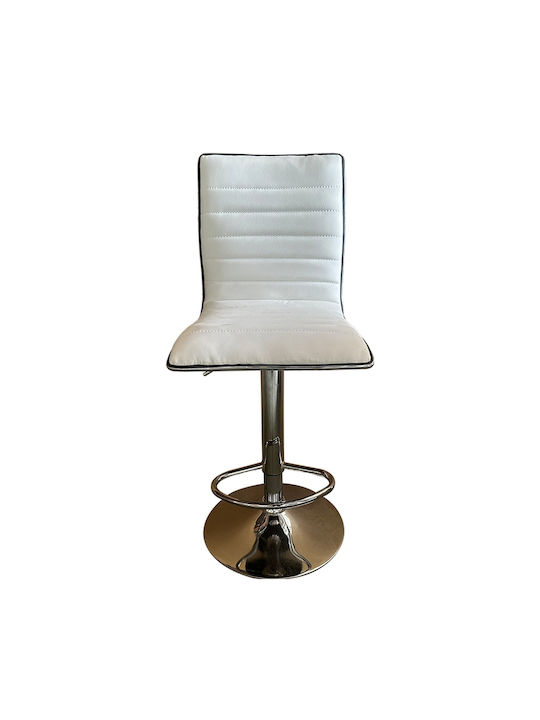 Stool Bar Encanta with Adjustable Height White 41x50x59cm