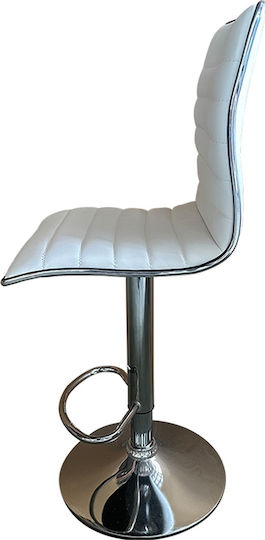 Stool Bar Encanta with Adjustable Height White 41x50x59cm