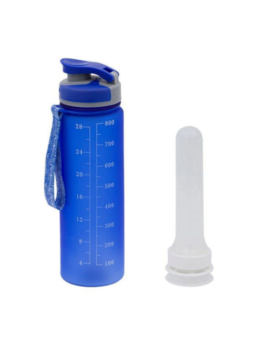 Wasserflasche Kunststoff 700ml Blau