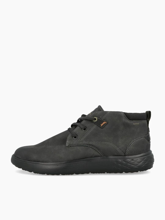 Leather Gray Men's Boots