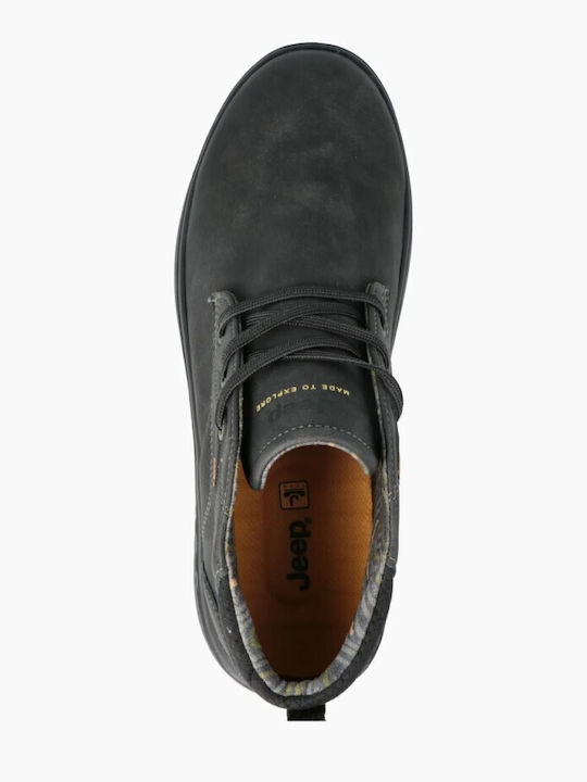 Leather Gray Men's Boots